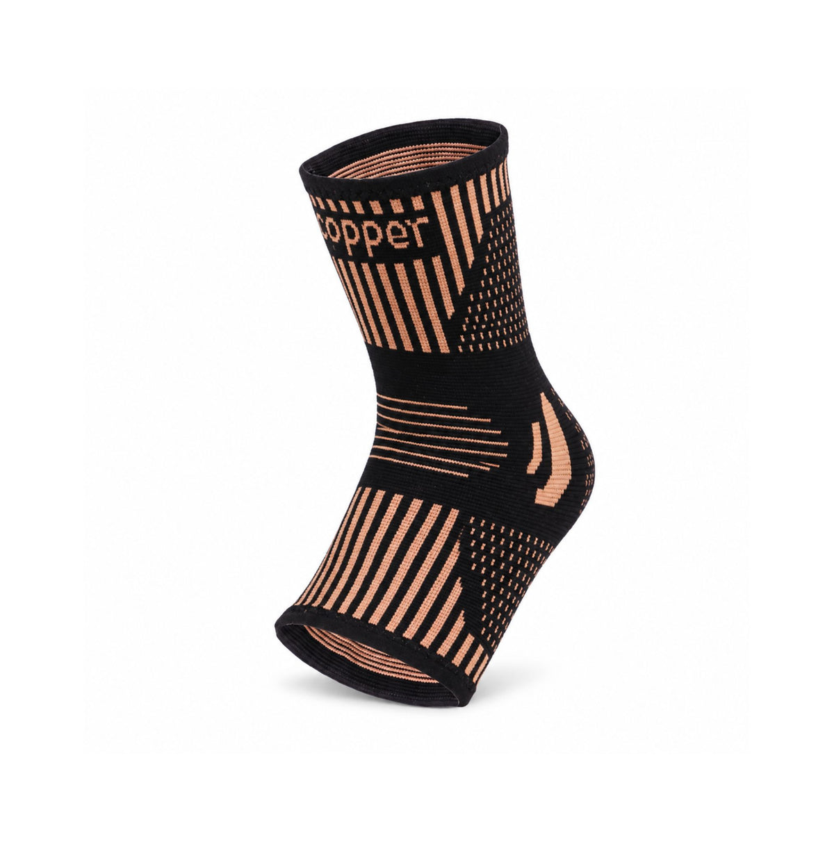Gleznieră Copper Ankle Support 1 bucată pe fundal alb