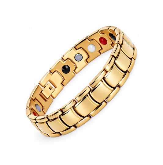 Brățară ETHERION Energy Bracelet Gold din Titanium Steel cu finisaj auriu
