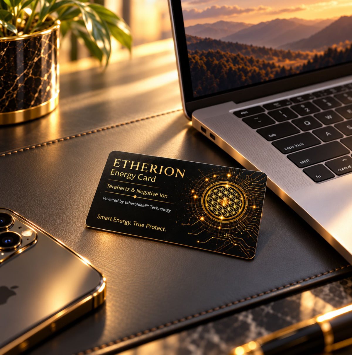 ETHERION Energy Card – Terahertz, FIR & Negative Ion